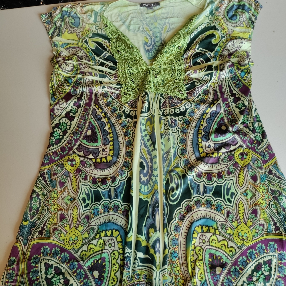 Green blouse